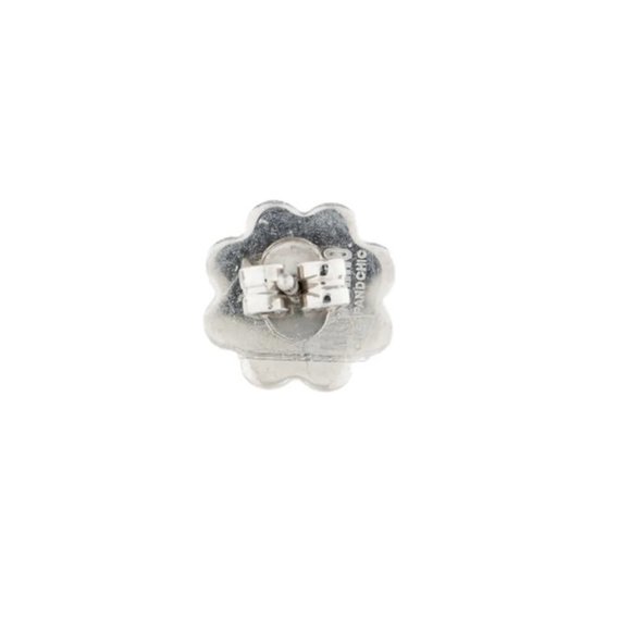Moschino Cheap and Chic - Silver Clover Button Post Earring (Single Side Only) - Picture 2 of 6